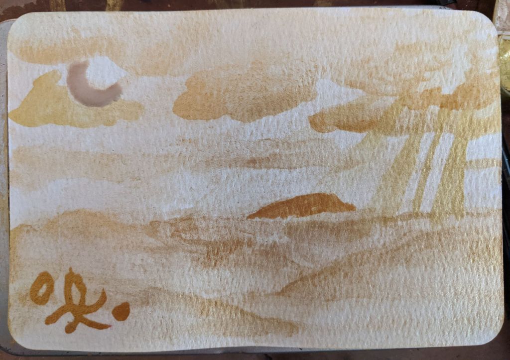 golden ticket art card