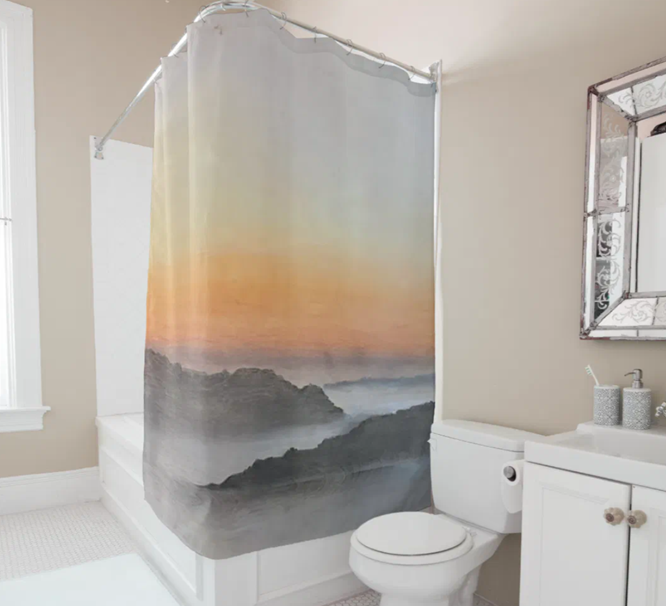 fine art shower curtain